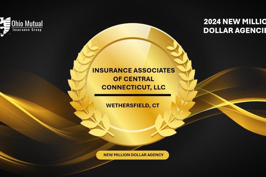 Insurance Associates of Central Connecticut, LLC Honored by Ohio Mutual Insurance Group as “Million Dollar Agency” - New Million Dollar Agency Award Graphic